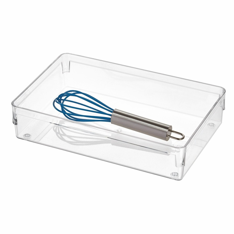 Drawer Organisers, iDESIGN DRAWER SOLUTIONS MEDIUM, 22,9 x 15,2 x H 5,1 cm, Transparent in the group Storage / Storage boxes / Mini organizers at SmartaSaker.se (41905)