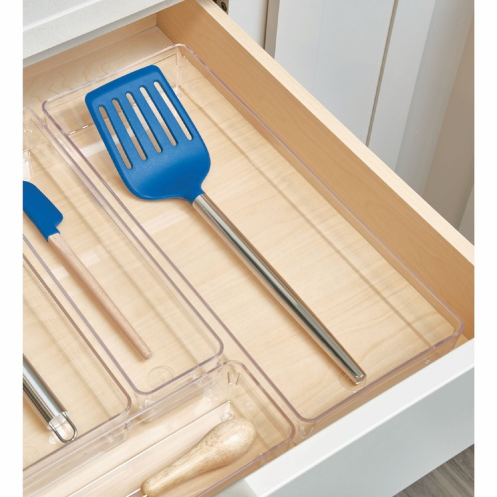 Drawer Organisers, iDESIGN DRAWER SOLUTIONS XL, 38,1 x 15,2 x H 5,1 cm, Transparent in the group Storage / Storage boxes / Mini organizers at SmartaSaker.se (41906)