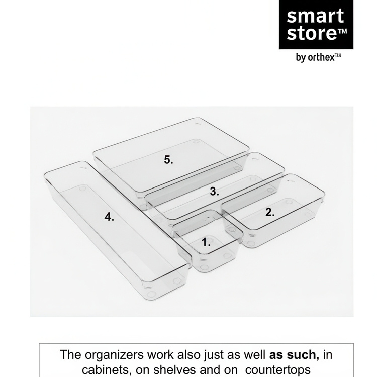 Drawer Organiser, COMPACT SORT MINI, 10 x 10 x H 6 cm in the group Storage / Storage boxes / Mini organizers at SmartaSaker.se (41907)