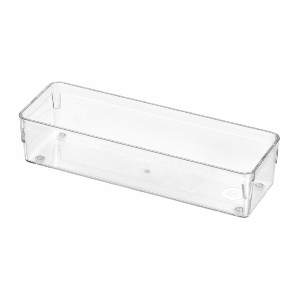 Drawer Organisers, iDESIGN DRAWER SOLUTIONS MEDIUM, 22,9 x 7,6 x H 5,1 cm, Transparent in the group Storage / Storage boxes / Mini organizers at SmartaSaker.se (41912)