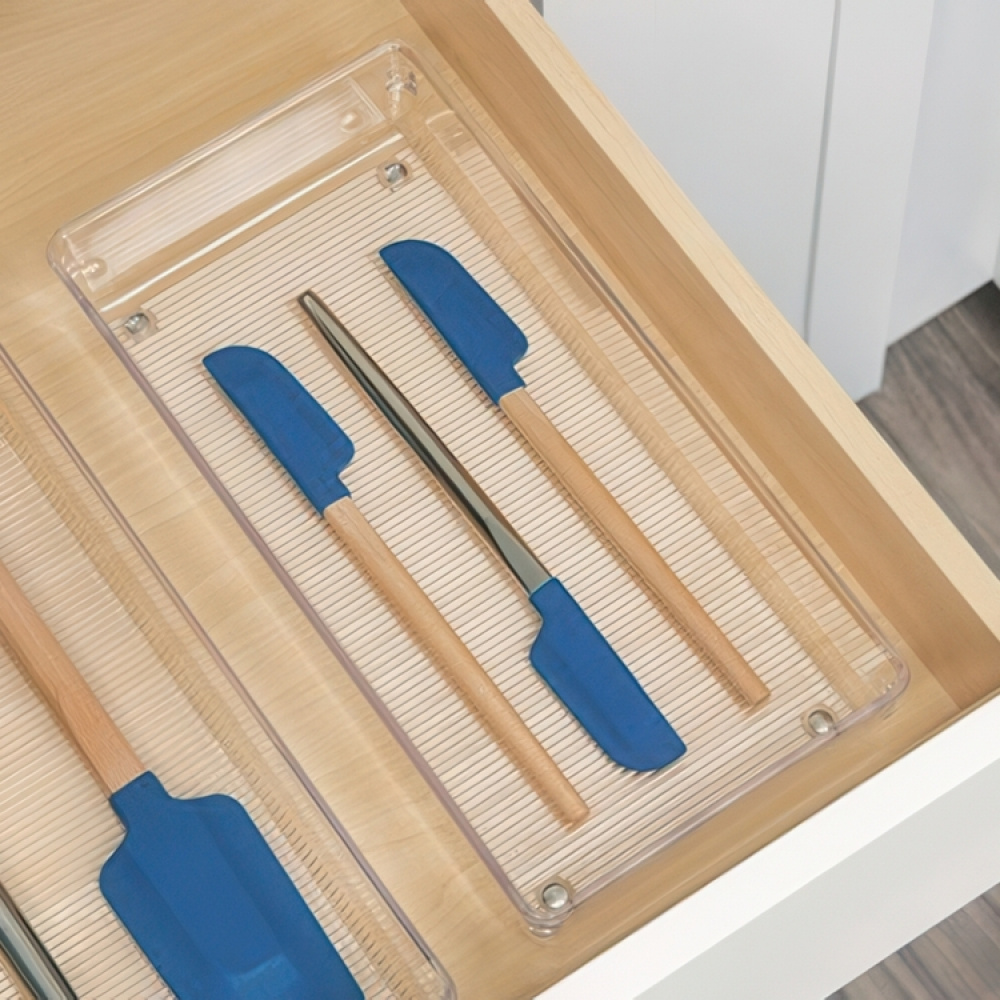 Drawer Organisers, LINUS SHALLOW LARGE, 30,5 x 15,2 x H 5,1 cm, Transparent in the group Storage / Kitchen storage / Kitchen cabinet organizers / Cutlery drawers at SmartaSaker.se (41916)
