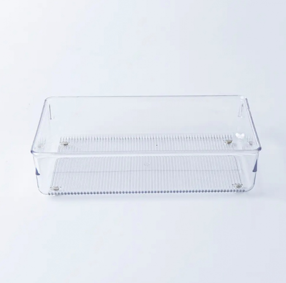 Drawer Organisers, LINUS SHALLOW MEDIUM, 22,9 x 15,2 x H 5,1 cm, Transparent in the group Storage / Kitchen storage / Kitchen cabinet organizers / Cutlery drawers at SmartaSaker.se (41917)