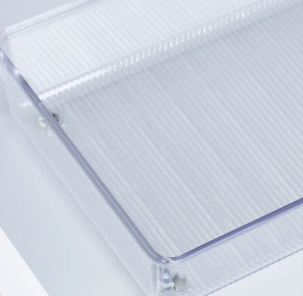 Drawer Organisers, LINUS SHALLOW XL, 38,1 x 15,2 x H 5,1 cm, Transparent in the group Storage / Kitchen storage / Kitchen cabinet organizers / Cutlery drawers at SmartaSaker.se (41918)
