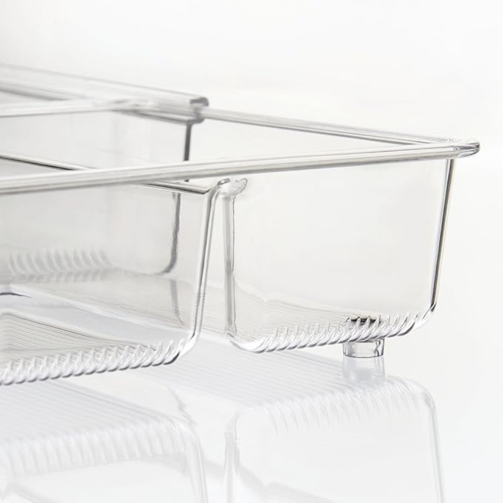 Cutlery Tray, Expandable, GRAND UTENSILS, 40,6~57 x 30,5 x H 7,6 cm, Transparent in the group Storage / Kitchen storage / Kitchen cabinet organizers / Cutlery drawers at SmartaSaker.se (41922)