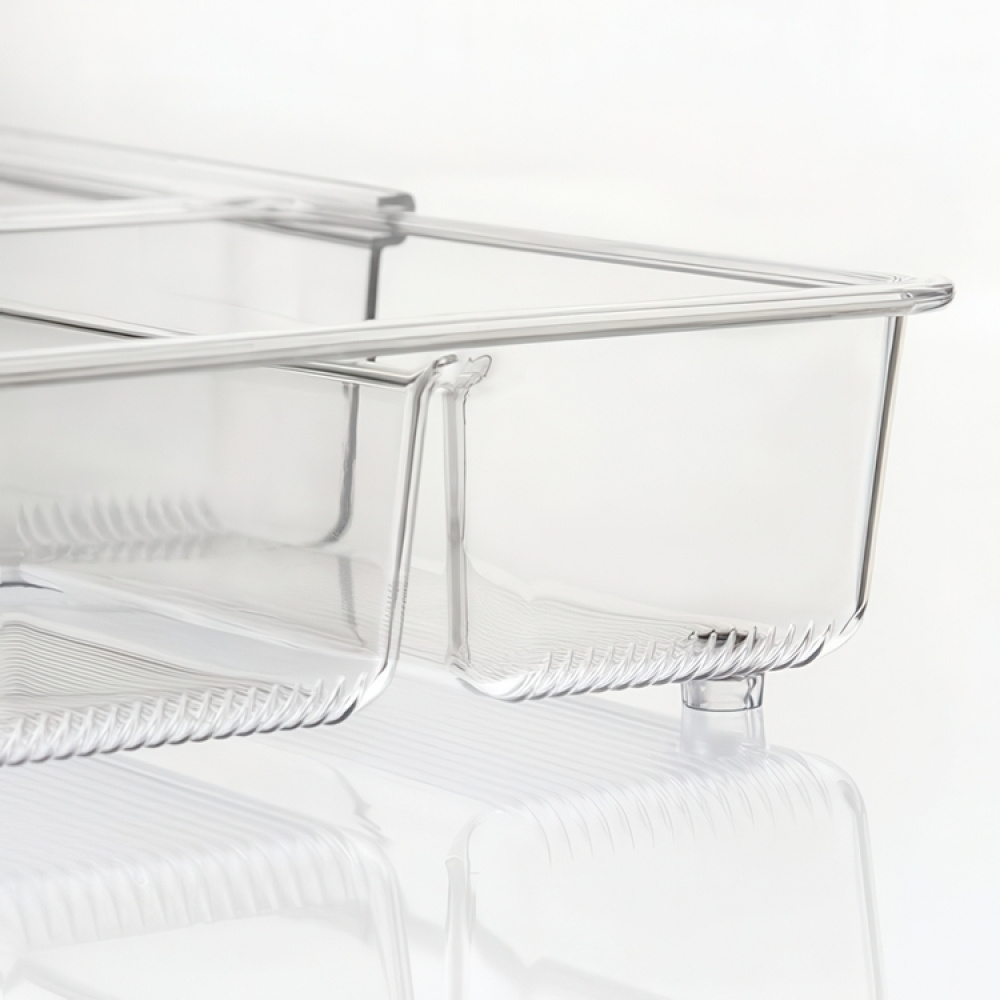 Cutlery Tray, Expandable, GRAND UTENSILS, 40,6~57 x 30,5 x H 7,6 cm, Transparent in the group Storage / Kitchen storage / Kitchen cabinet organizers / Cutlery drawers at SmartaSaker.se (41922)