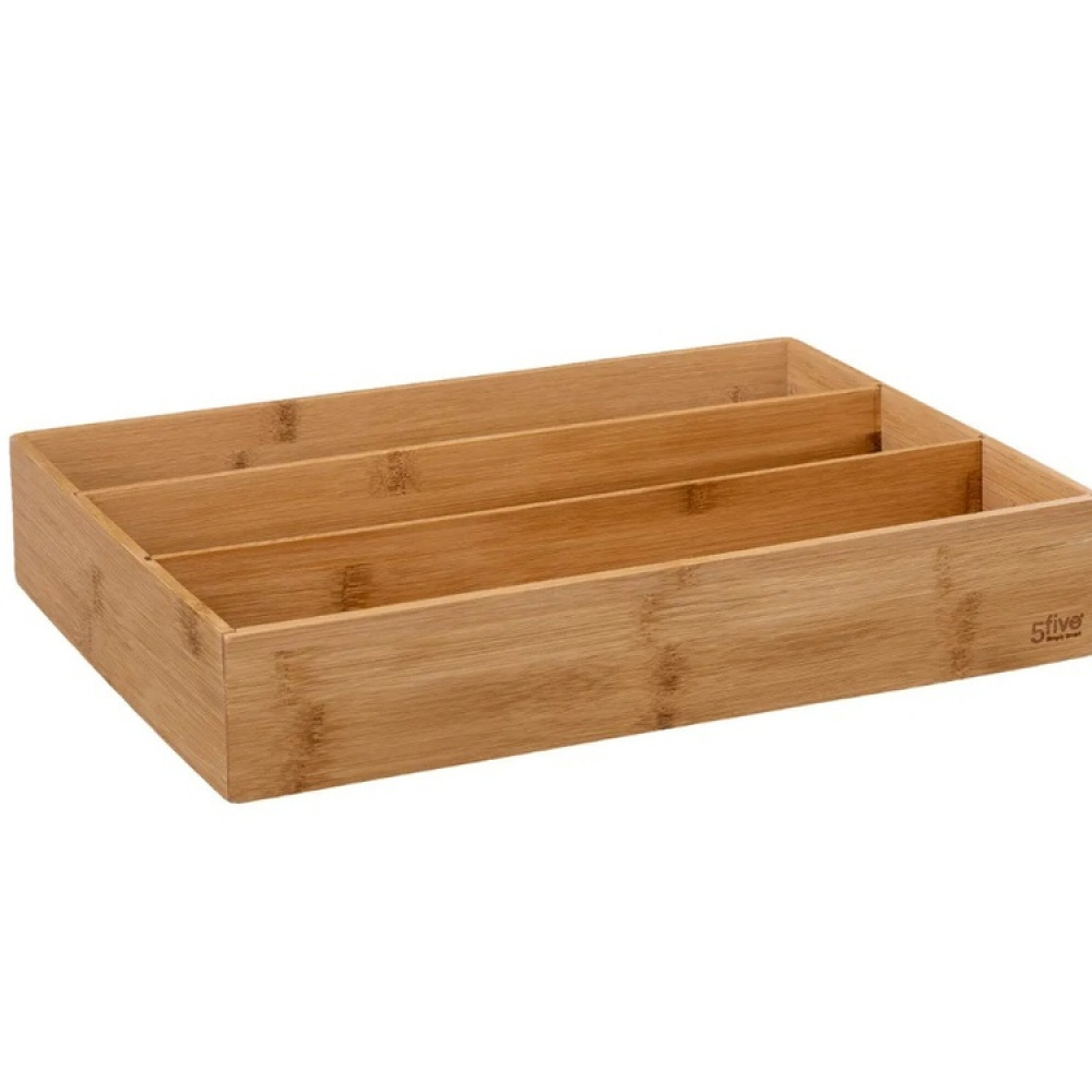 Storage Tray for utensils, Bamboo, TIDY SMART, 38 x 28 x H 7 cm, Nature in the group Storage / Kitchen storage / Kitchen cabinet organizers / Cutlery drawers at SmartaSaker.se (41923)