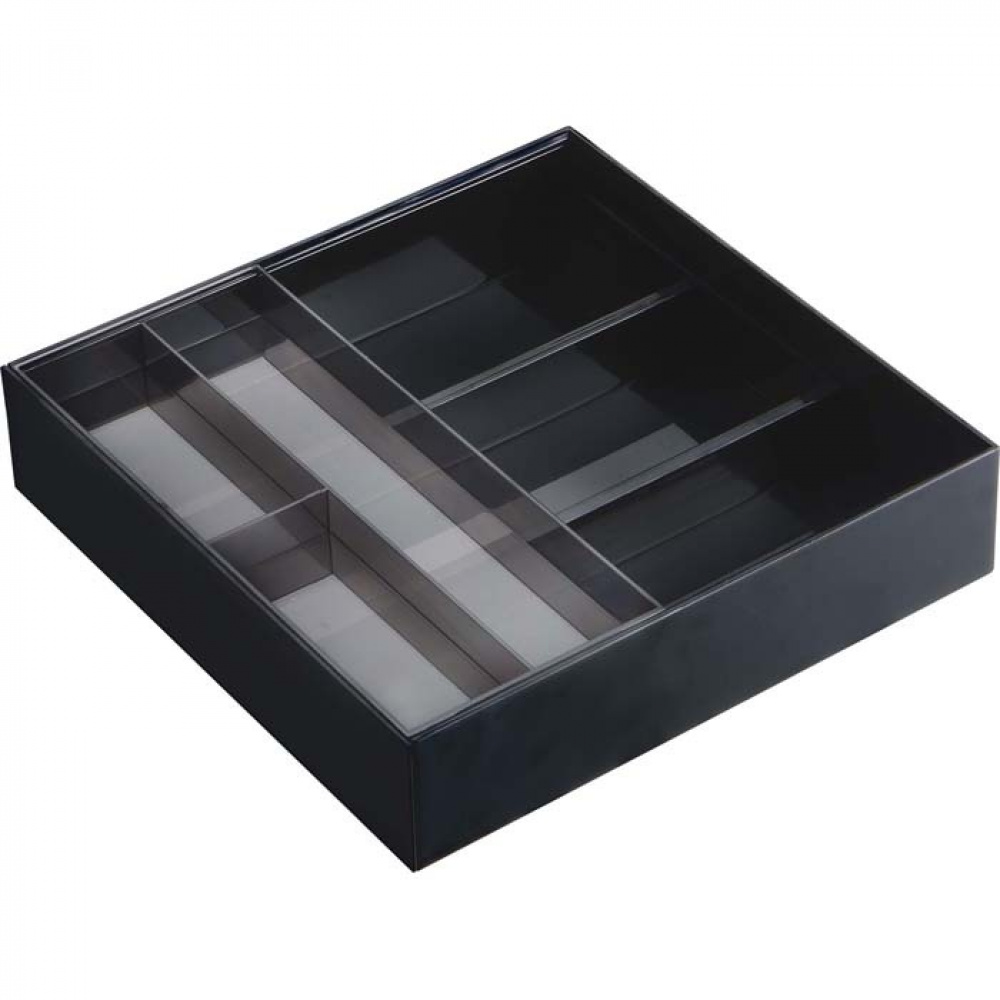 Drawer insert & organizer, TOWER, EXPANDABLE, 25 ~ 45 x 25x H 5,5 cm, Yamazaki, Black in the group Storage / Kitchen storage / Kitchen cabinet organizers / Cutlery drawers at SmartaSaker.se (41925)
