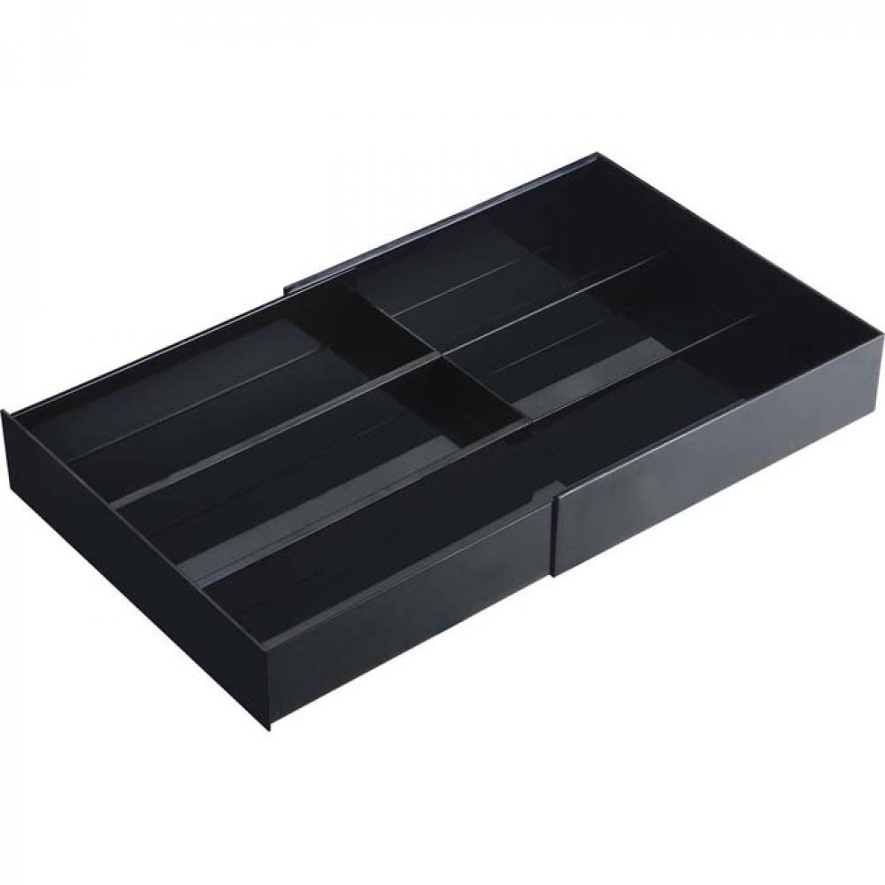 Drawer insert & organizer, TOWER, EXPANDABLE, 25 ~ 45 x 25x H 5,5 cm, Yamazaki, Black in the group Storage / Kitchen storage / Kitchen cabinet organizers / Cutlery drawers at SmartaSaker.se (41925)