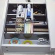 Drawer insert & organizer, TOWER, EXPANDABLE, 25 ~ 45 x 25x H 5,5 cm, Yamazaki, Black Drawer insert & organizer, TOWER, EXPANDABLE, 25 ~ 45 x 25x H 5,5 cm, Yamazaki, Black