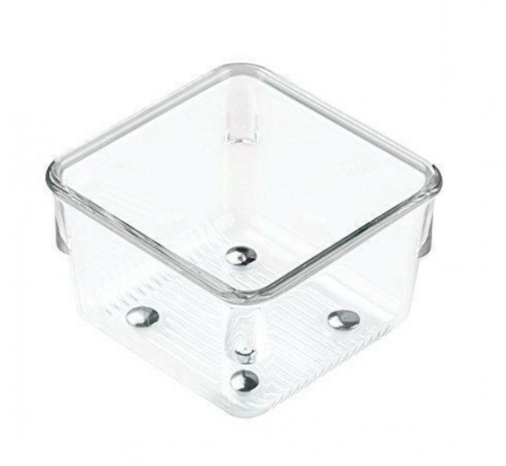 Drawer Organiser, Square, LINUS SHALLOW SMALL, 8,1 x 8,1 x H 5,1 cm, Transparent in the group Storage / Kitchen storage / Kitchen cabinet organizers / Cutlery drawers at SmartaSaker.se (41927)