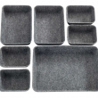 Drawer Organisers in recycled polyester, Set of 7, FELT MODULAR TRAYS, Grey Drawer Organisers in recycled polyester, Set of 7, FELT MODULAR TRAYS, Grey