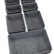 Drawer Organisers in recycled polyester, Set of 7, FELT MODULAR TRAYS, Grey Drawer Organisers in recycled polyester, Set of 7, FELT MODULAR TRAYS, Grey