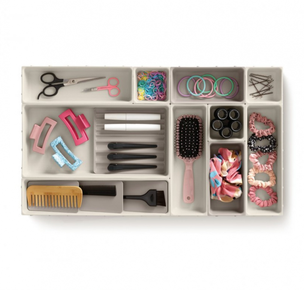 Storage trays, Set of 12, VIVA LARGE DRAWER ORGANISER, Joseph Joseph, Shell in the group Storage / Kitchen storage / Kitchen cabinet organizers / Cutlery drawers at SmartaSaker.se (41940)