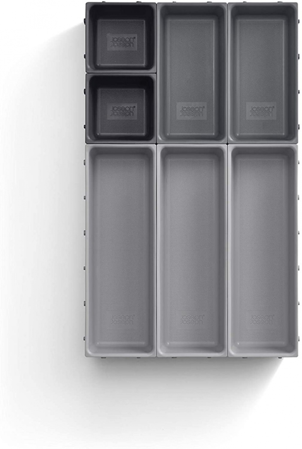 Storage trays, Set of 7, BLOX SMALL DRAWER ORGANISER, Joseph Joseph, Grey in the group Storage / Kitchen storage / Kitchen cabinet organizers / Cutlery drawers at SmartaSaker.se (41942)