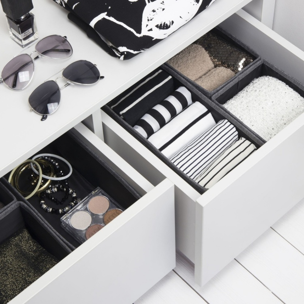 Drawer Organizers, Set of 3, BIGSO SOFT STORAGE in the group Storage / Wardrobe storage / Sorting boxes at SmartaSaker.se (41945)
