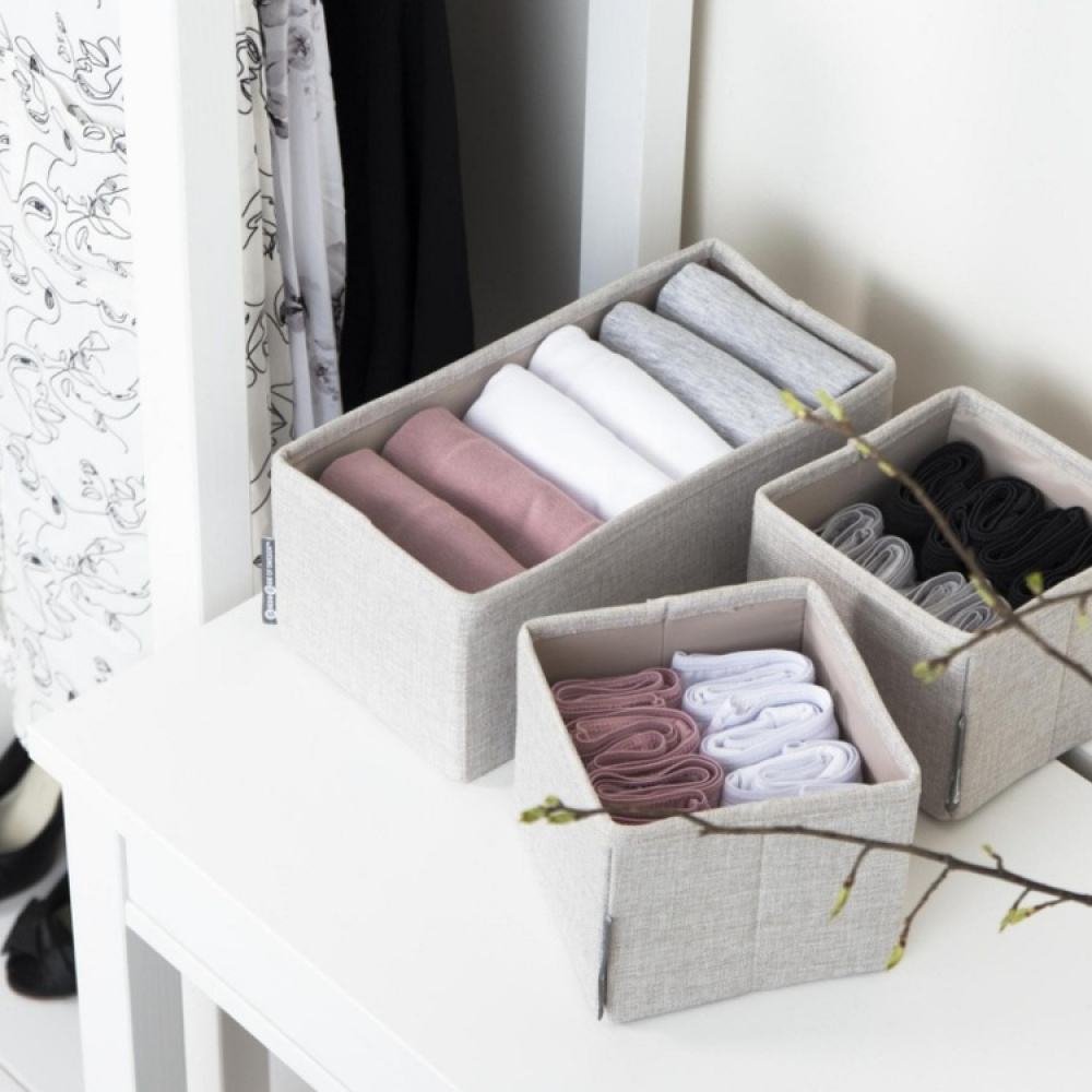 Drawer Organizers, Set of 3, BIGSO SOFT STORAGE in the group Storage / Wardrobe storage / Sorting boxes at SmartaSaker.se (41945)