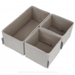 Drawer Organizers, Set of 3, BIGSO SOFT STORAGE
