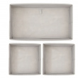 Dresser organizers,Set of 3, CHEVRON ACCESSORY ORGANISER, Grey / Beige Dresser organizers,Set of 3, CHEVRON ACCESSORY ORGANISER, Grey / Beige