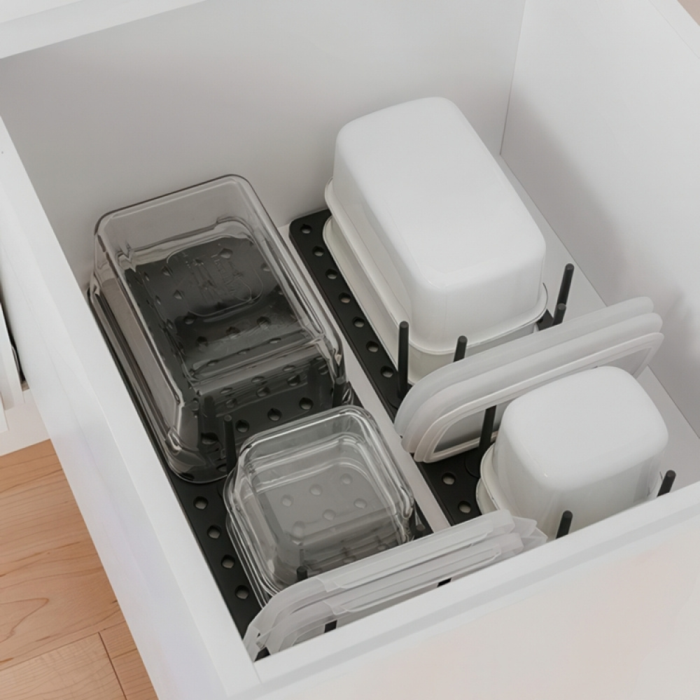 Drawer Organizer, Set of 2, Adjustable, PEGGY, Umbra, Grey in the group Storage / Kitchen storage / Kitchen cabinet organizers at SmartaSaker.se (41949)