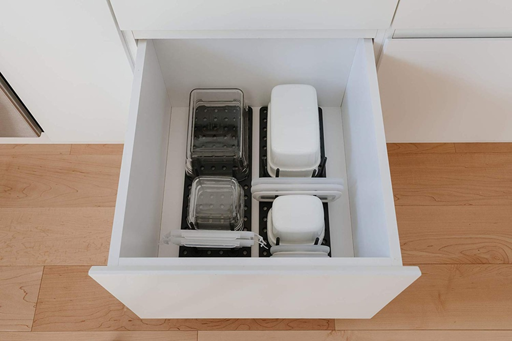 Drawer Organizer, Set of 2, Adjustable, PEGGY, Umbra, Grey in the group Storage / Kitchen storage / Kitchen cabinet organizers at SmartaSaker.se (41949)