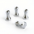 Magnets / Hooks, Super strong, set of 4, HULK, Ø 1,2 x H 2,1 cm, Silver Magnets / Hooks, Super strong, set of 4, HULK, Ø 1,2 x H 2,1 cm, Silver