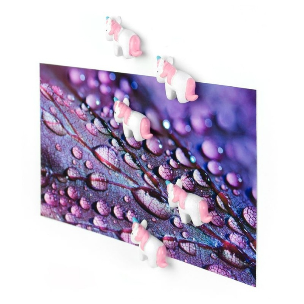 Magnets, UNICORN Set of 5, White / Pink in the group Storage / Magnets and adhesives at SmartaSaker.se (41966)