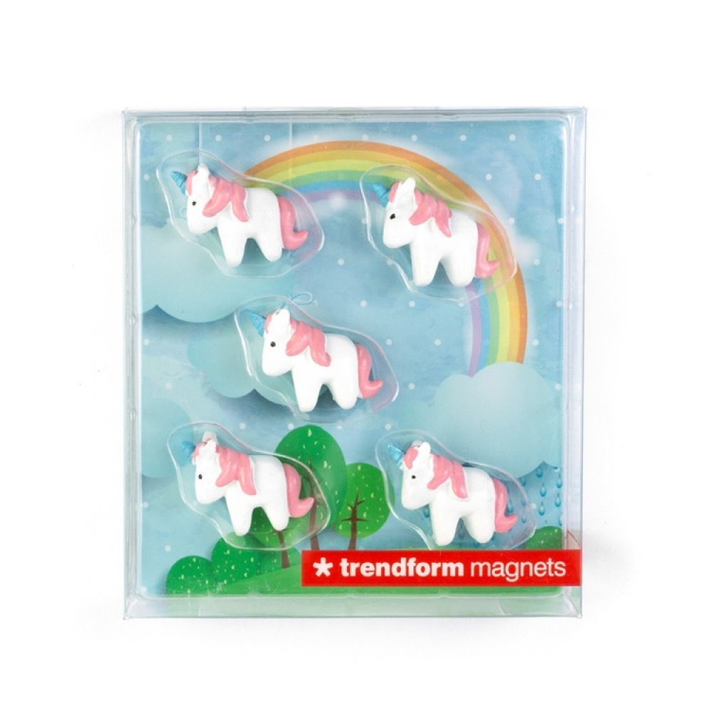 Magnets, UNICORN Set of 5, White / Pink in the group Storage / Magnets and adhesives at SmartaSaker.se (41966)