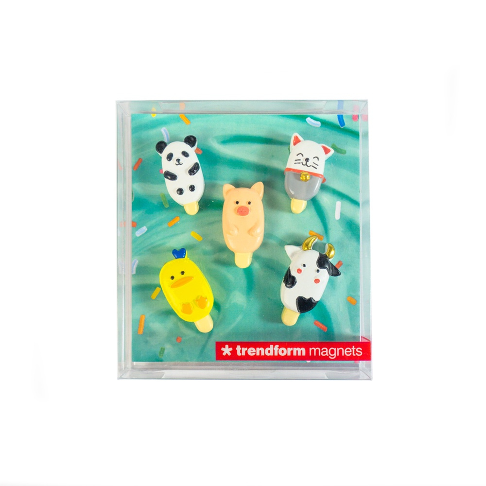 Magnets Icecream, Set of 5, POPSICLE, multicolor in the group Storage / Magnets and adhesives at SmartaSaker.se (41969)