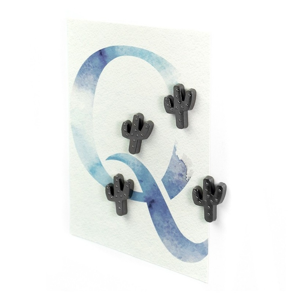 Magnets, set of 4, CACTUS, Metallic in the group Storage / Magnets and adhesives at SmartaSaker.se (41973)