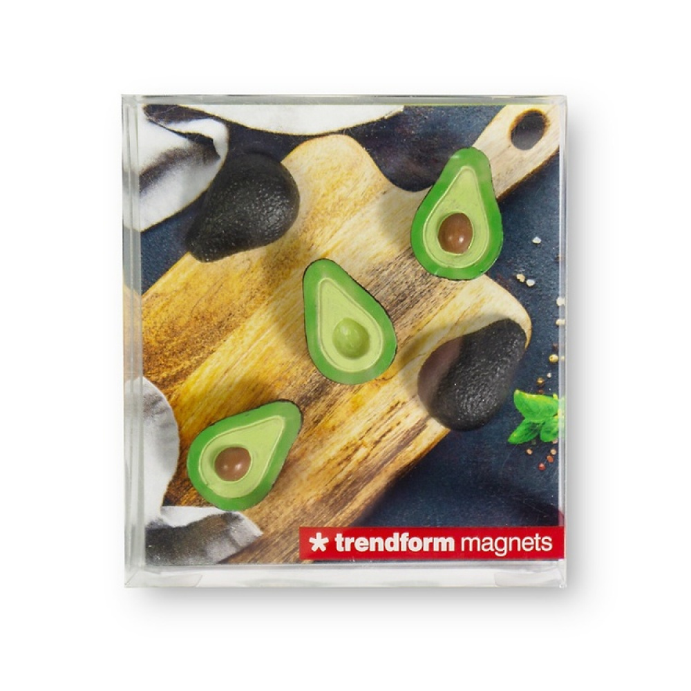 Magnets, Set of 5, AVOCADO, Green / Black in the group Storage / Magnets and adhesives at SmartaSaker.se (41974)