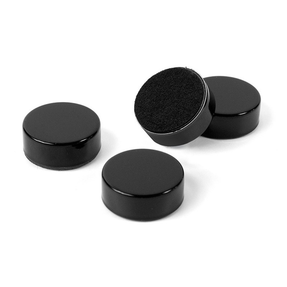 Magnets Extra Strong, BLACK, 4 pcs, Ø 2,3 cm x H 0,9 cm, Black in the group Storage / Magnets and adhesives / Strong magnets at SmartaSaker.se (41985)