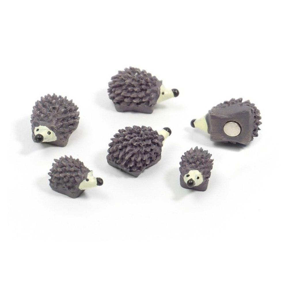 Magnets, HEDGEHOG, set of 6, Grey in the group Storage / Magnets and adhesives at SmartaSaker.se (41988)