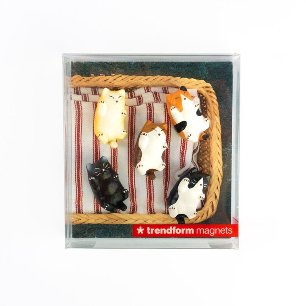 Magnets Cats, Set of 5, KITTY, multicolor in the group Storage / Magnets and adhesives at SmartaSaker.se (41989)