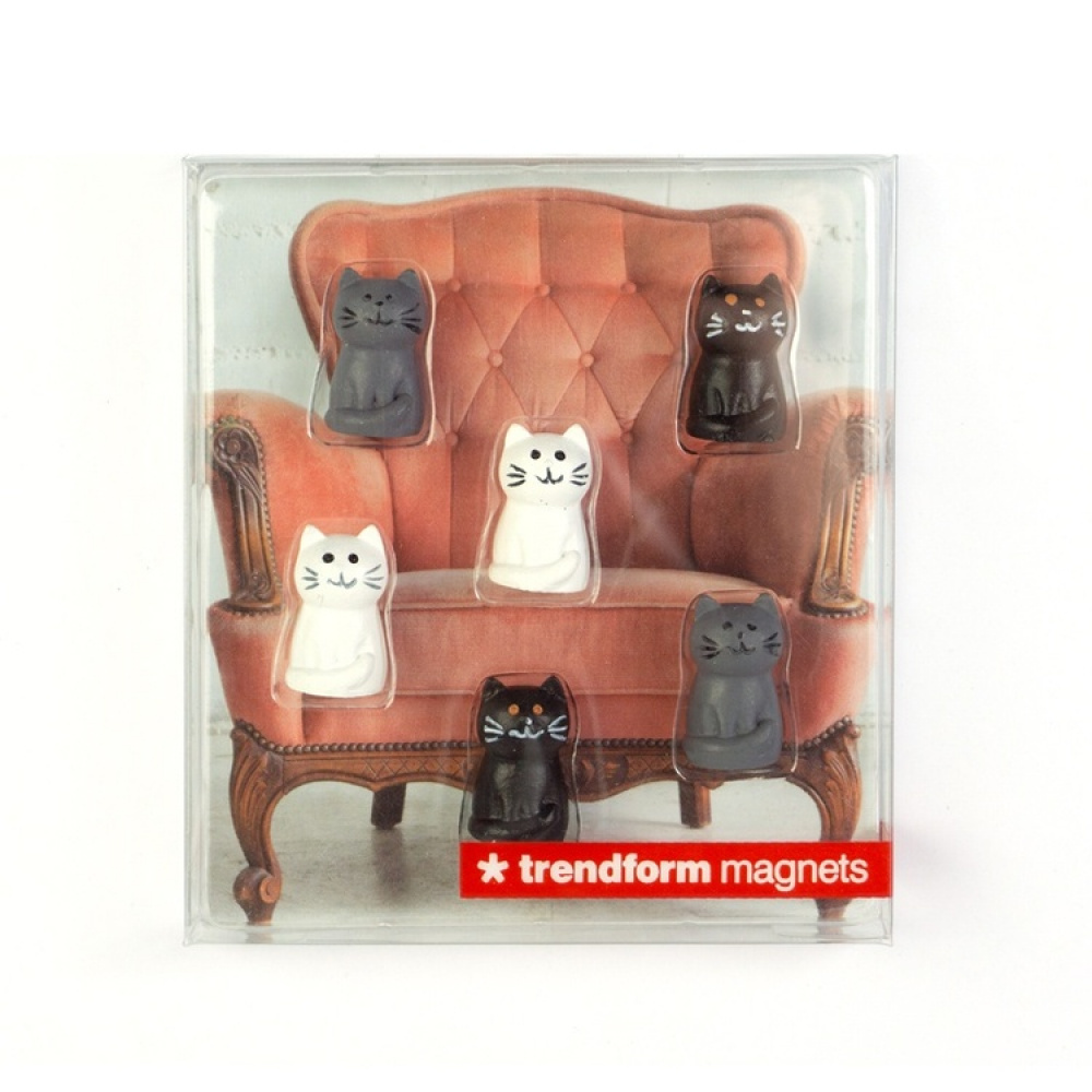 Magnets cats, CAT, set of 6, Assorted in the group Storage / Magnets and adhesives at SmartaSaker.se (41991)