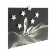 Magnets, set of 6, STAR, Ø 1,5 cm, Silver Magnets, set of 6, STAR, Ø 1,5 cm, Silver
