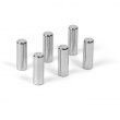 Magnets, Set of 6, Super Strong, MAGIC CYLINDER, Ø 0,5 x H1,5 cm, Silver Magnets, Set of 6, Super Strong, MAGIC CYLINDER, Ø 0,5 x H1,5 cm, Silver