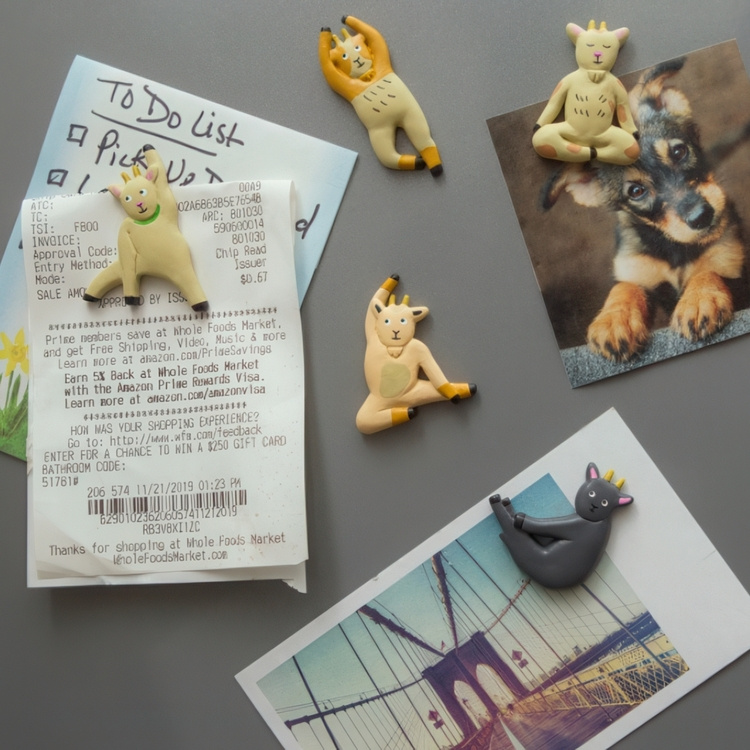 Magnets, Set of 6, GOAT YOGA, Assorted in the group Storage / Magnets and adhesives at SmartaSaker.se (42016)