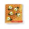 Magnets. Set of 5, HONEY BEE, Yellow / Black