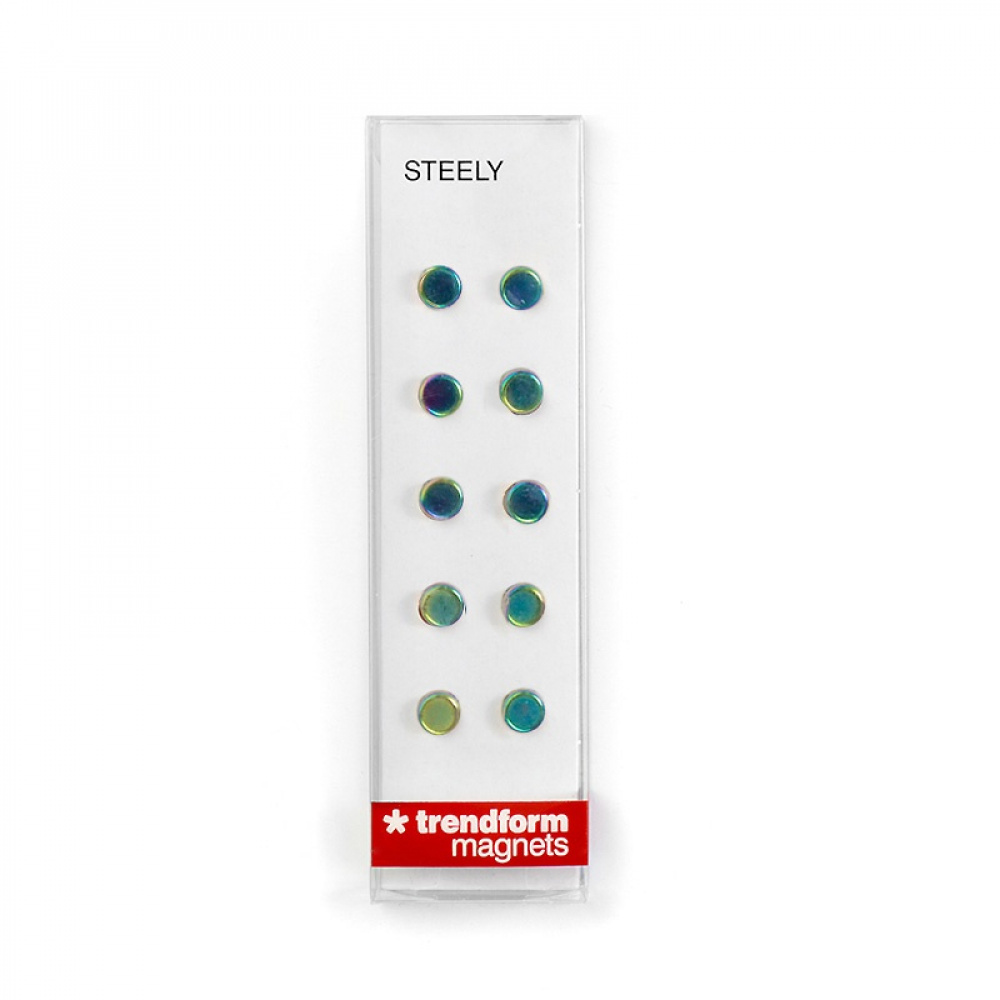 Magnets, STEELY, strong, mini, 10 pc , Rainbow in the group Storage / Magnets and adhesives / Strong magnets at SmartaSaker.se (42024)