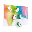 Magnets, Mini Busses, Set of 5, CAMPER, Assorted Magnets, Mini Busses, Set of 5, CAMPER, Assorted