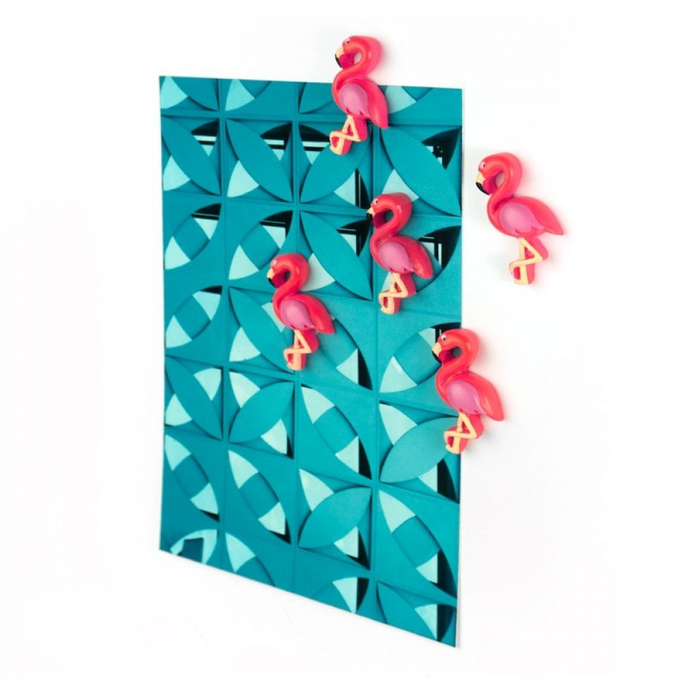 Magnets, PINK FLAMINGO, set of 4, Pink in the group Storage / Magnets and adhesives at SmartaSaker.se (42031)