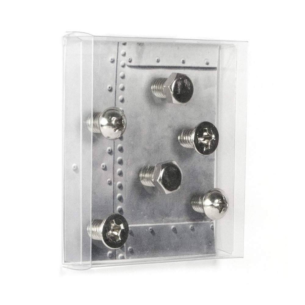 Magnets, Set of 6, SCREW, 1,8 x 1,5 cm, Silver in the group Storage / Magnets and adhesives at SmartaSaker.se (42032)