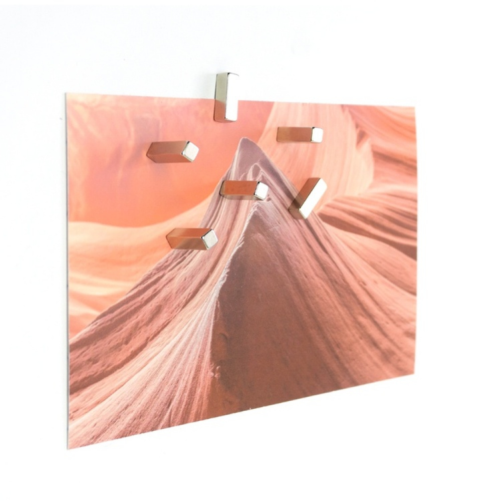 Magnets, strong, set of 6, MAGIC STICK, 0,5 x 0,5 x H 1,5 cm, Silver in the group Storage / Magnets and adhesives / Strong magnets at SmartaSaker.se (42037)