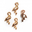 Magnets,Set of 4, FLAMINGO, Rose gold Magnets,Set of 4, FLAMINGO, Rose gold