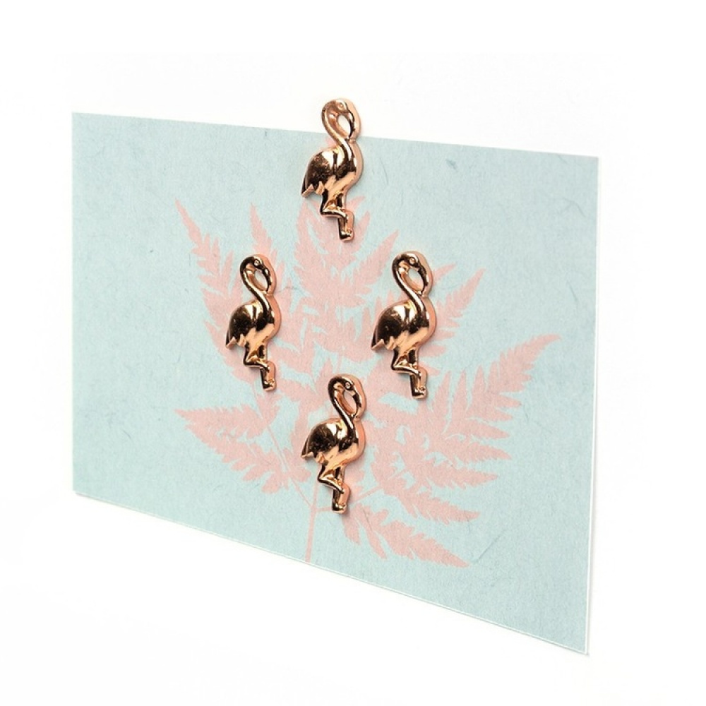 Magnets,Set of 4, FLAMINGO, Rose gold in the group Storage / Magnets and adhesives at SmartaSaker.se (42041)