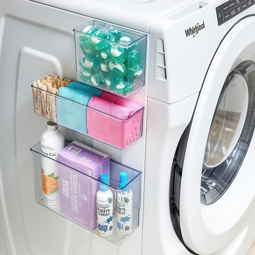 Wall Container, ID LARGE MAGNETIC BIN, 28 x 9 x H 16 cm, Transparent in the group Storage / Magnets and adhesives at SmartaSaker.se (42042)