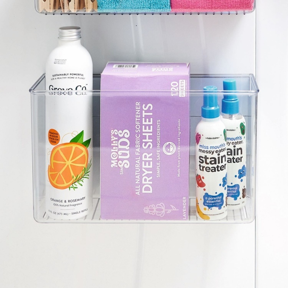 Wall Container, ID LARGE MAGNETIC BIN, 28 x 9 x H 16 cm, Transparent in the group Storage / Magnets and adhesives at SmartaSaker.se (42042)