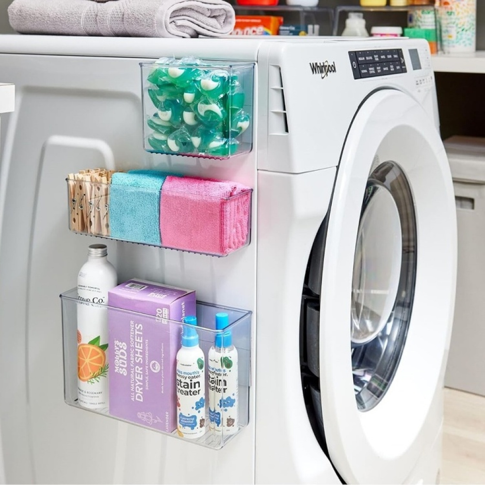 Wall Container, ID LARGE MAGNETIC BIN, 28 x 9 x H 16 cm, Transparent in the group Storage / Magnets and adhesives at SmartaSaker.se (42042)