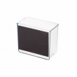 Wall Container, ID SMALL MAGNETIC BIN, 15 x 7,5 x H 12.5 cm, Transparent Wall Container, ID SMALL MAGNETIC BIN, 15 x 7,5 x H 12.5 cm, Transparent