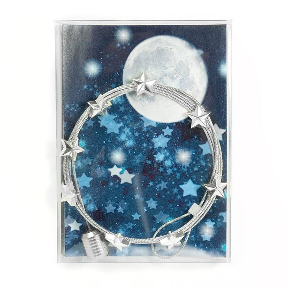 Magnetic card holder with 8 star magnets, STAR, 150 cm, Silver in the group Storage at SmartaSaker.se (42049)